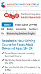 Mobile Screenshot of 6hourdrivingcoursetexas.com